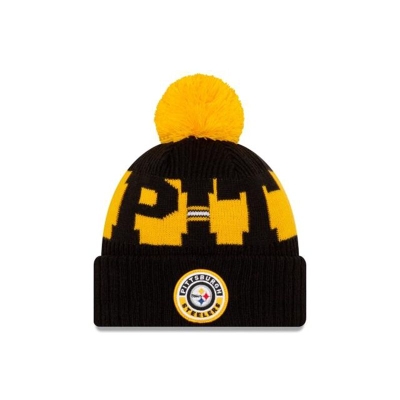 Pittsburgh Steelers Gorra | New Era NFL Cold Weather Sport Knit Beanie Mexico - Negros